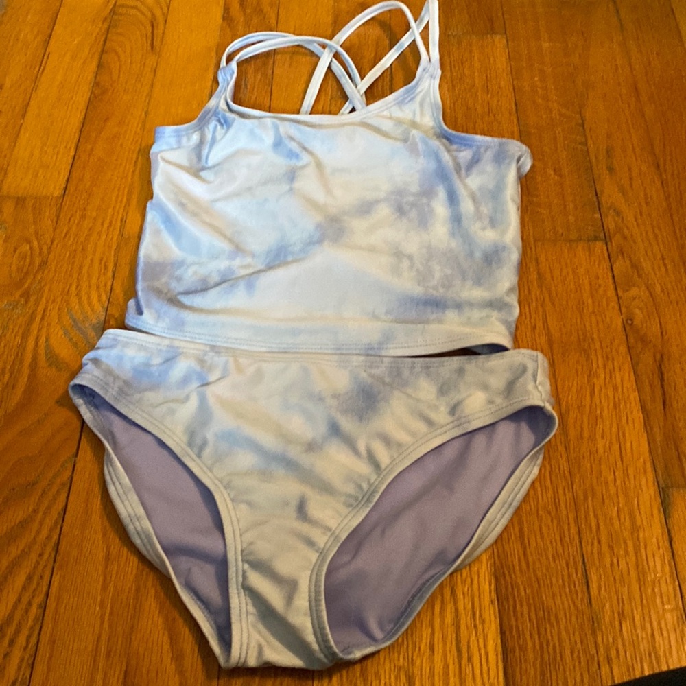 So cute light blue tie dye bikini gap size large